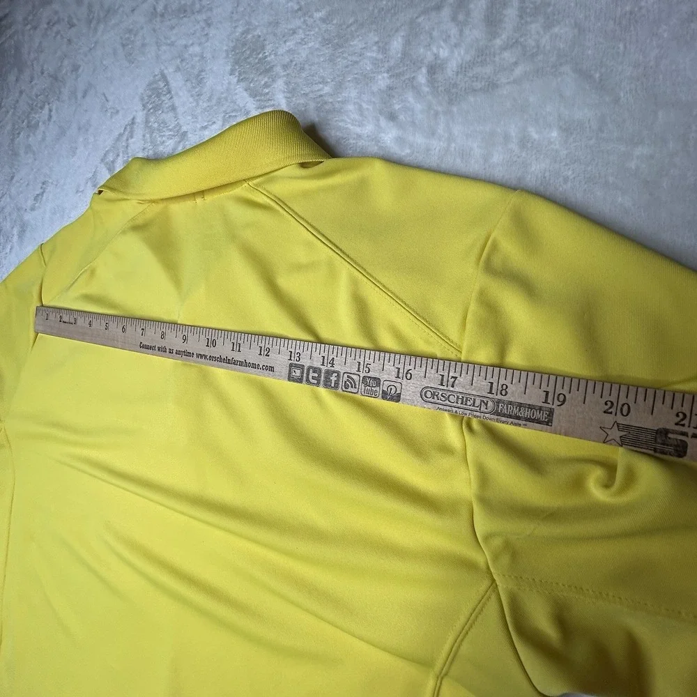 Nike Golf Tour Performance‎ Dri- Fit Bright Yellow Short Sleeve Polo Shirt
